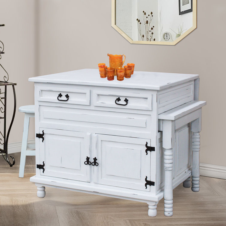 CottageCreek Kinzley Kitchen Island with PullOut Table Wayfair Canada